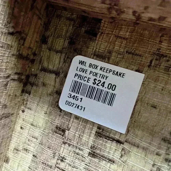 Love and Poetry Green Keepsake Wil Box Magnet Closure Wood Interior Book  Decor - Picture 6 of 10